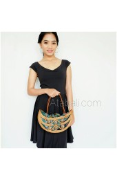 Ata rattan ethnic design with coconut wood